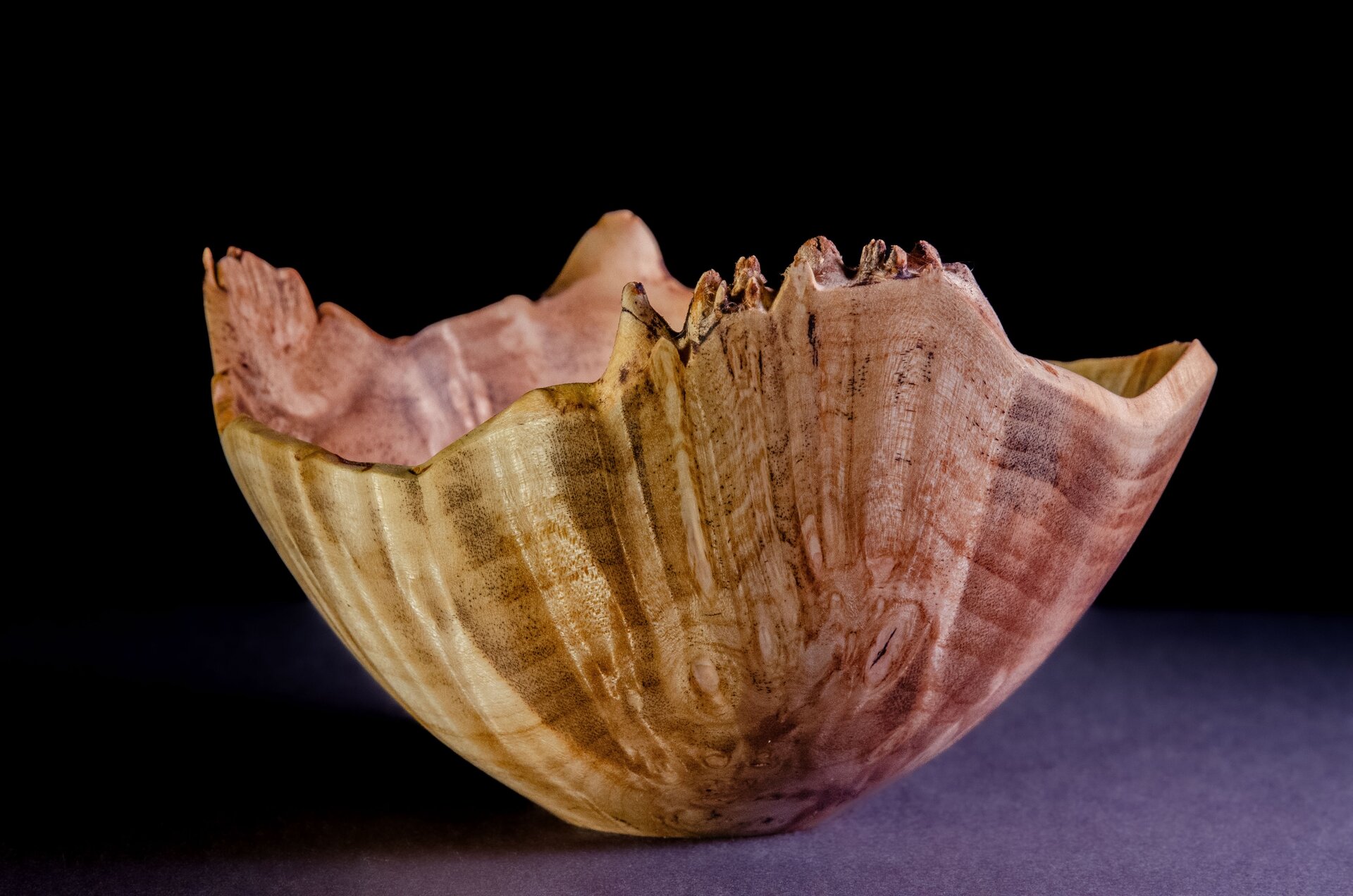 Maple burl bowl