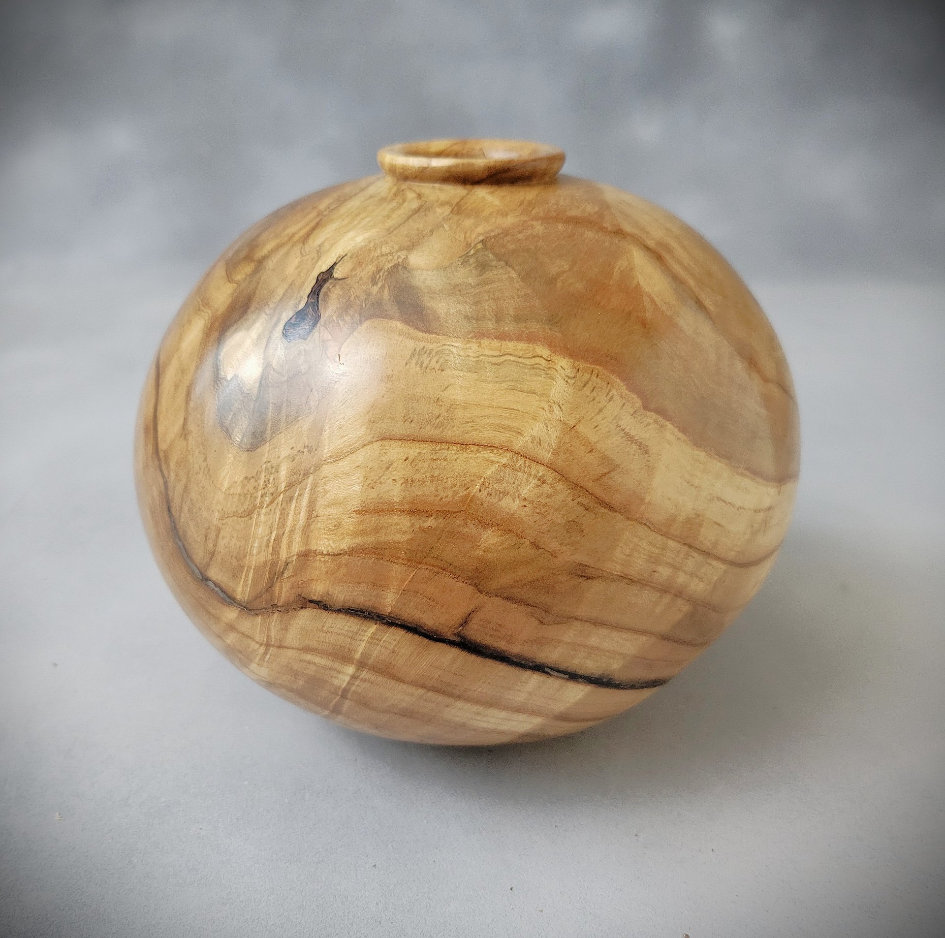 Maple Burl Hollow Globe