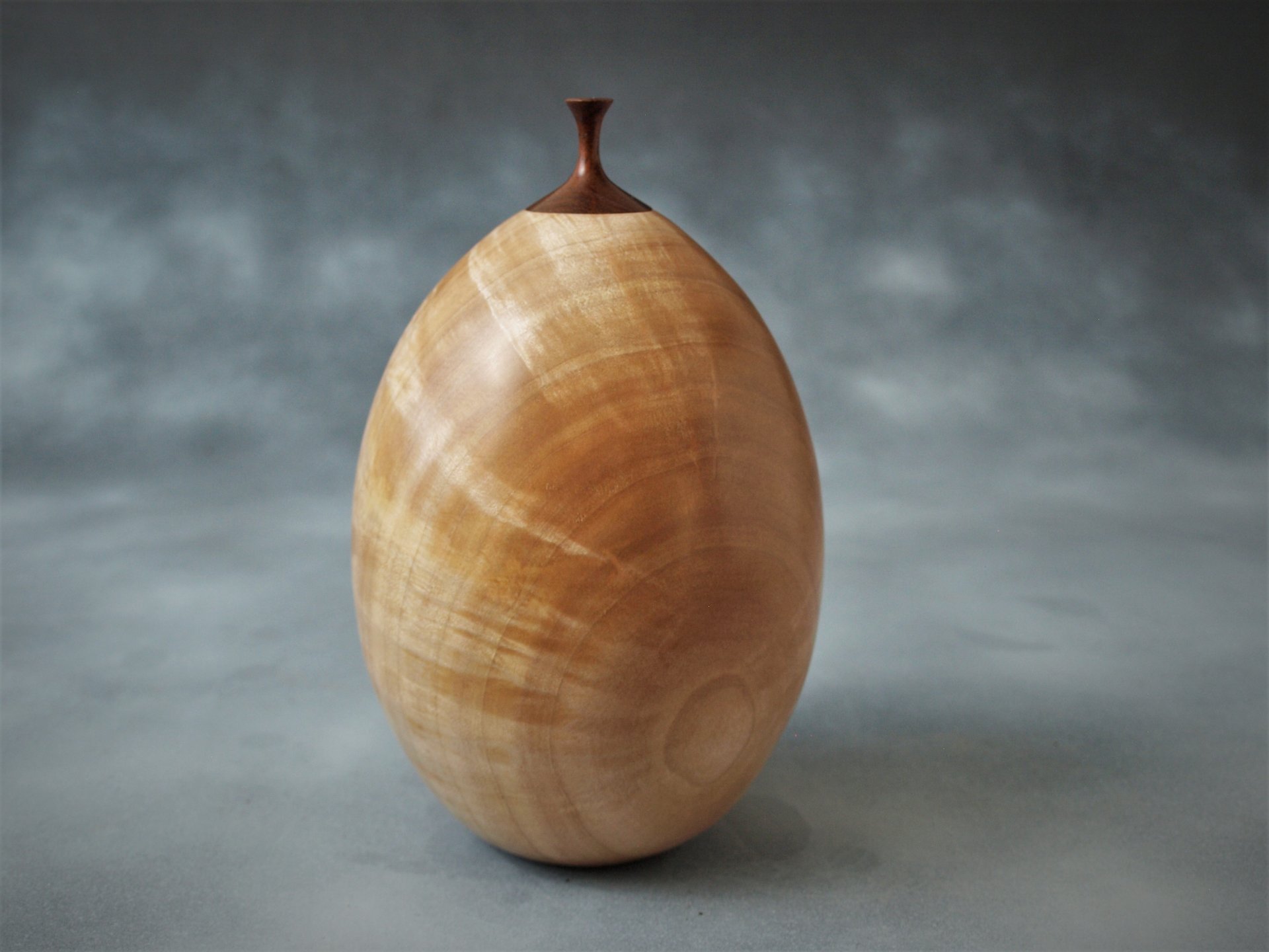 Maple burl vase/urn