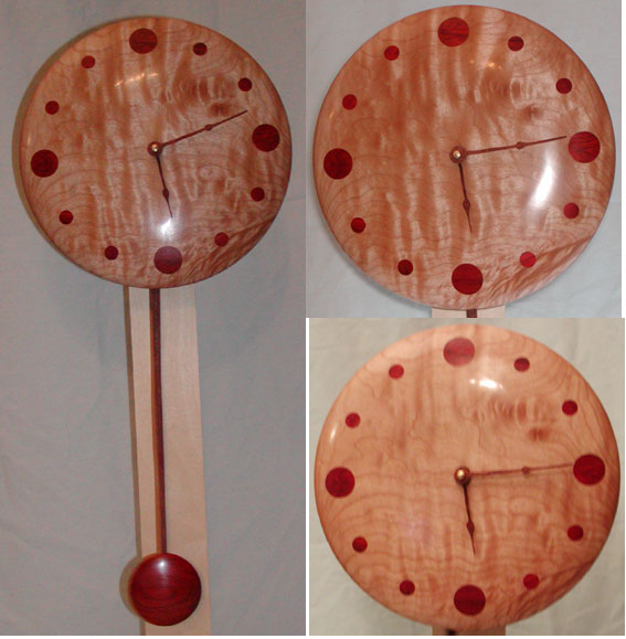 Maple Kingwood Quarts Clock