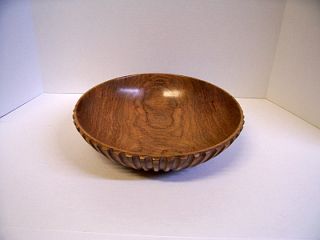 Mesquite fluted bowl