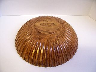 Mesquite fluted bowl