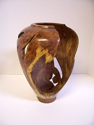 mesquite mistletoe burl hollow vessel with voids