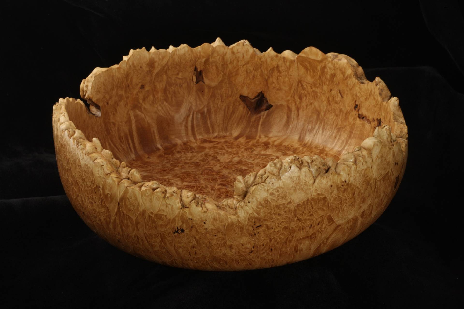 Natural edge  burl bowl