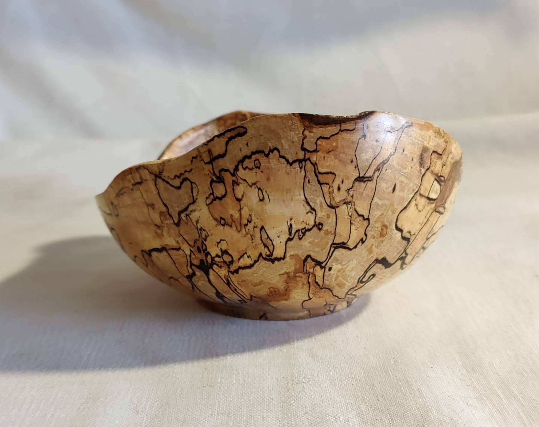 Natural Edge Spalted Maple Bowl