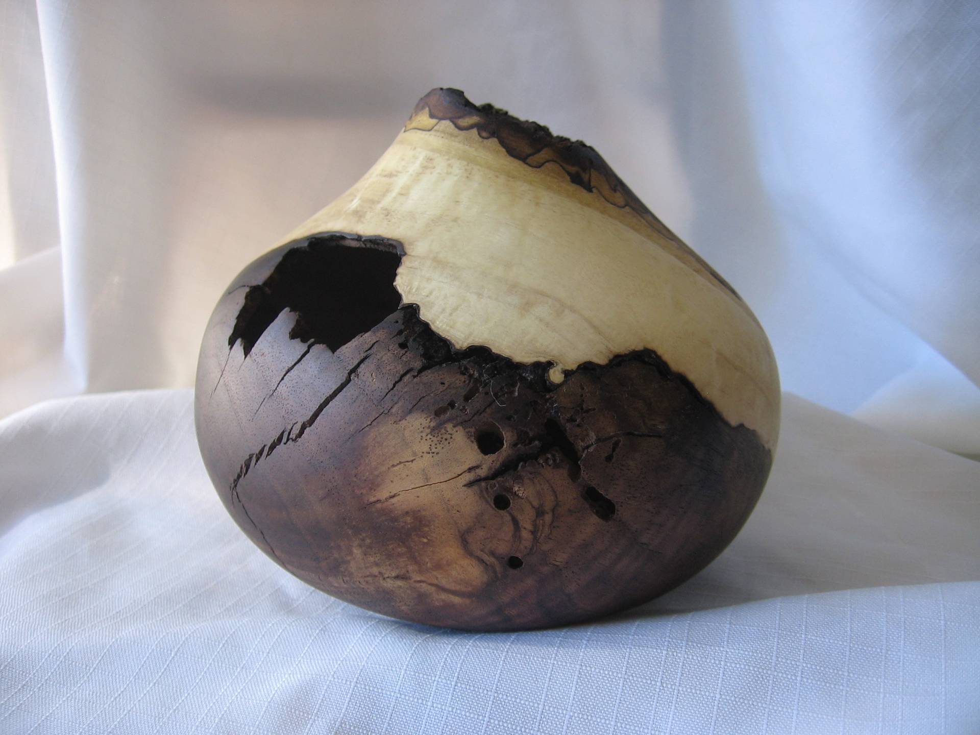 Natural Edge Walnut Hollow Form