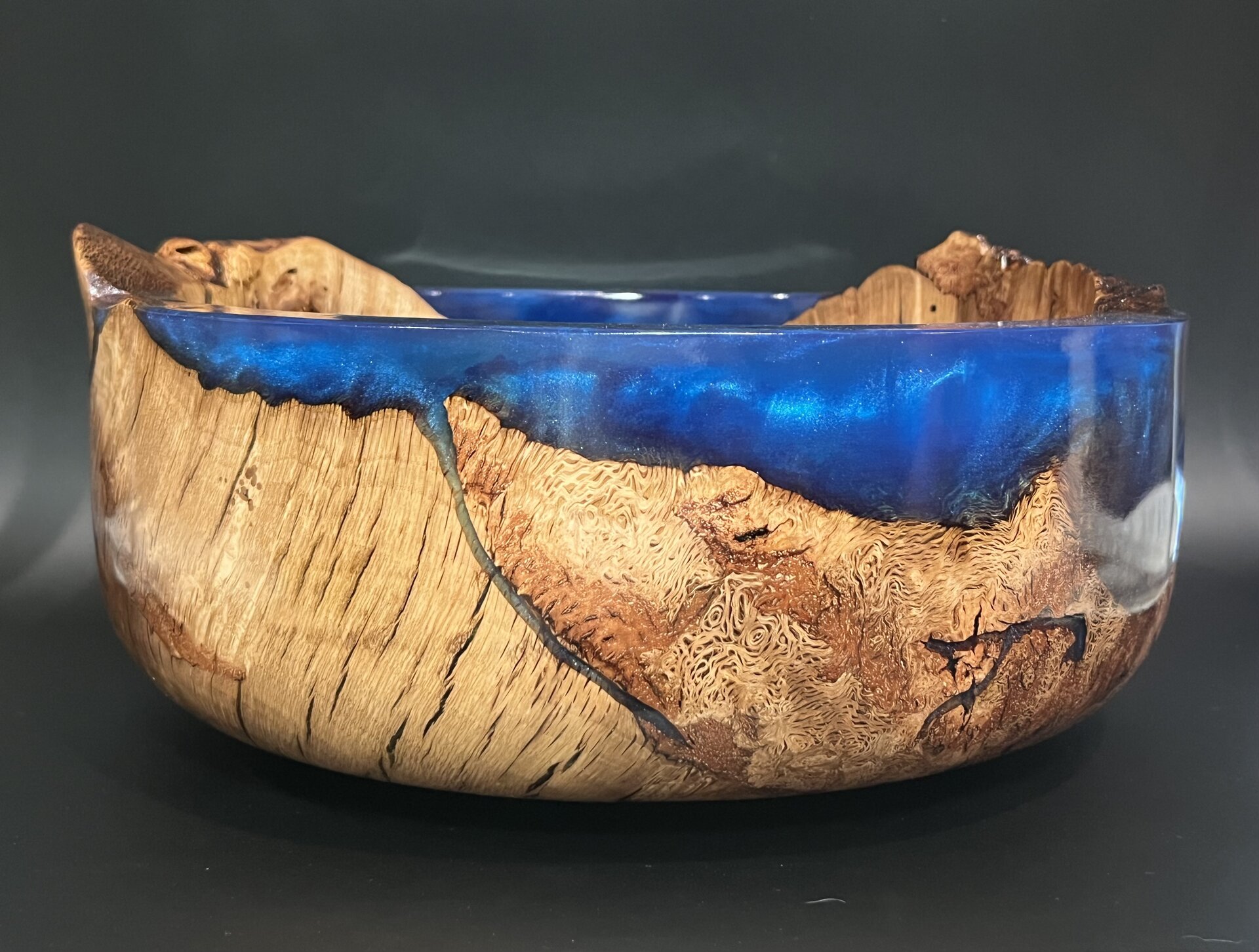 Oak Burl made whole with resin...