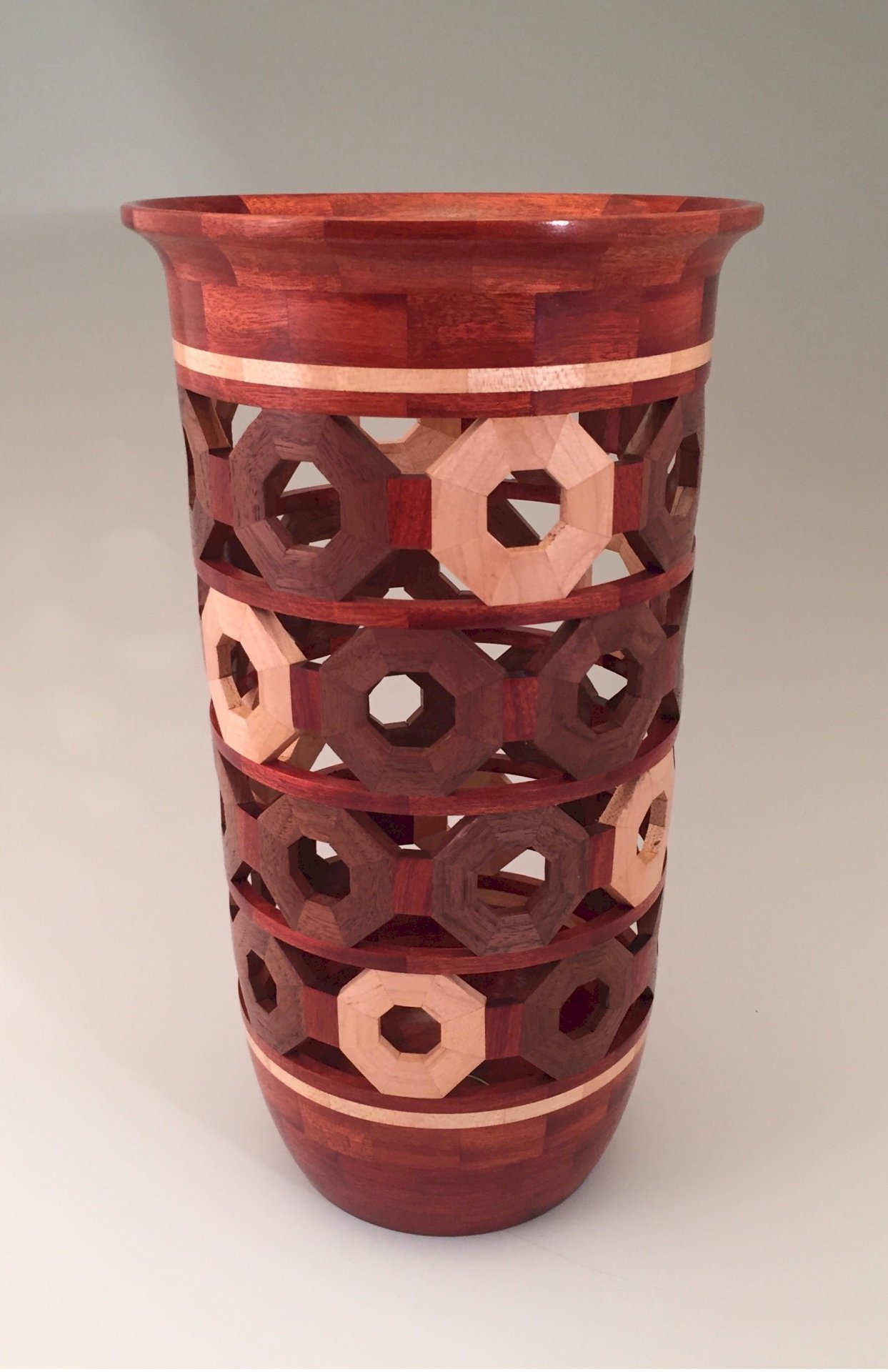 Open Segment Vase with Segment Rings of Segment Rings