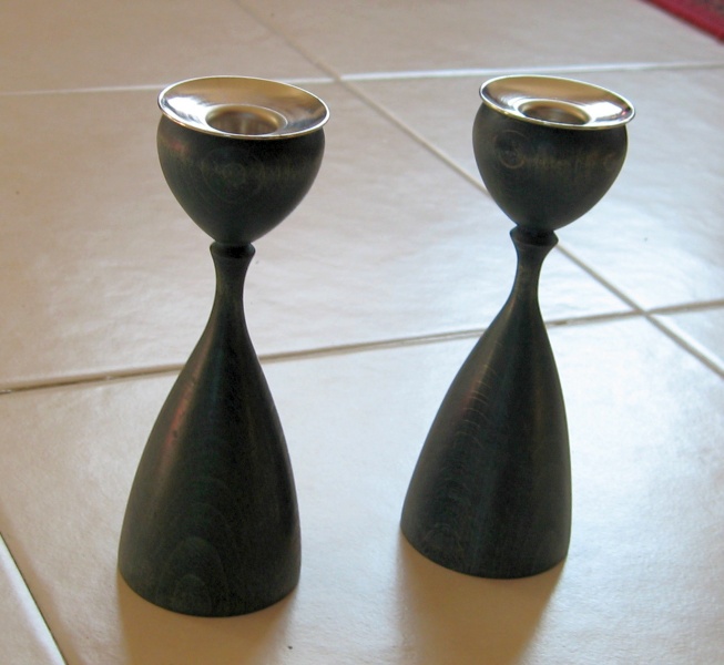 Pair of JJ (Avisera) candlesticks