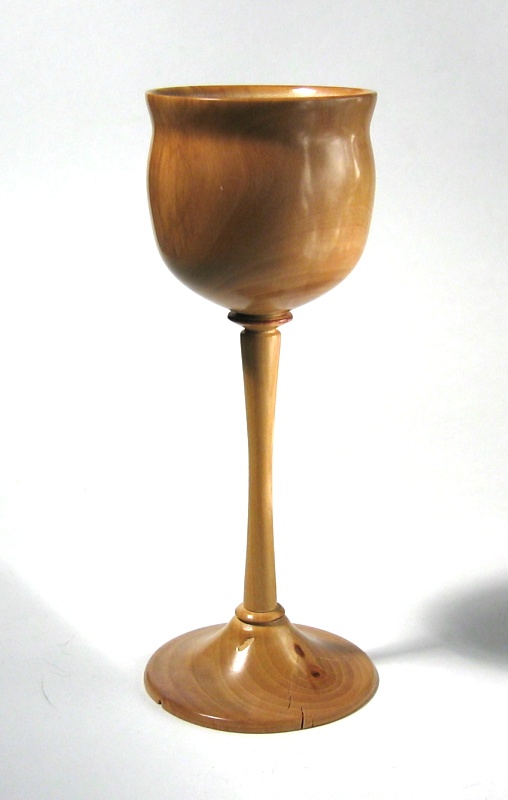 Pear wood goblet