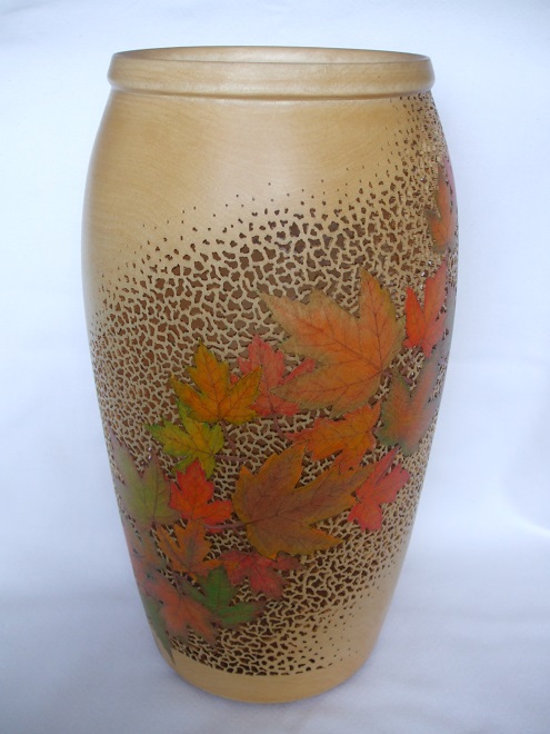 Pierced Birch Vase