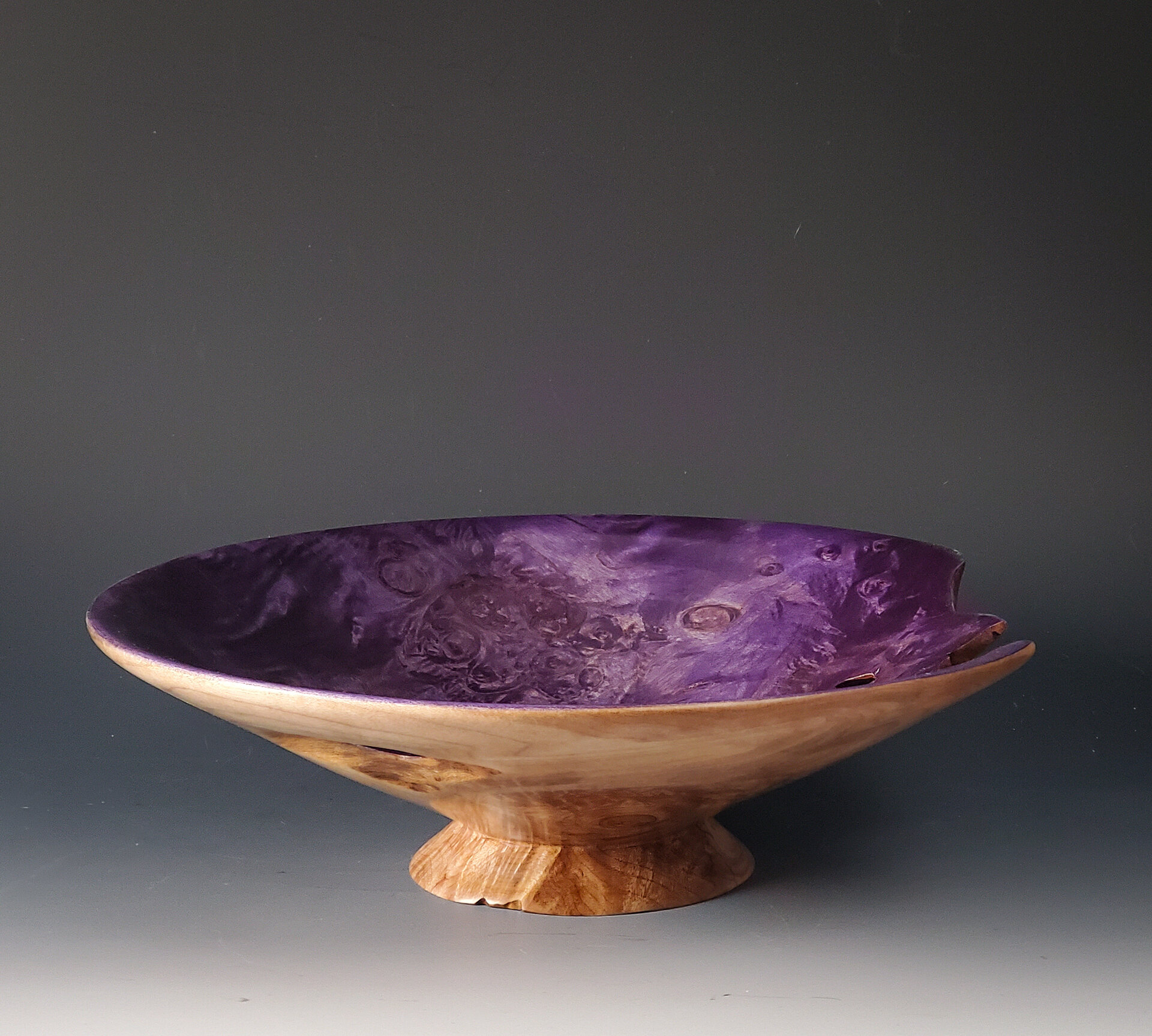 Purple Burl Bowl