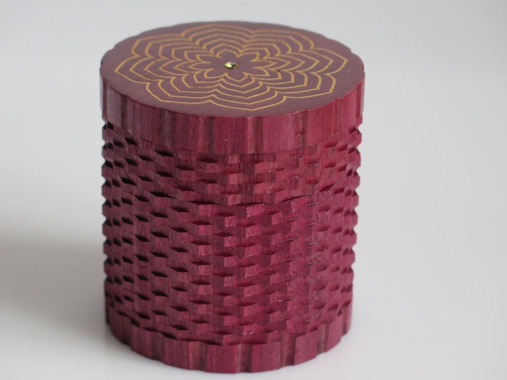 Purple heart ornamental box