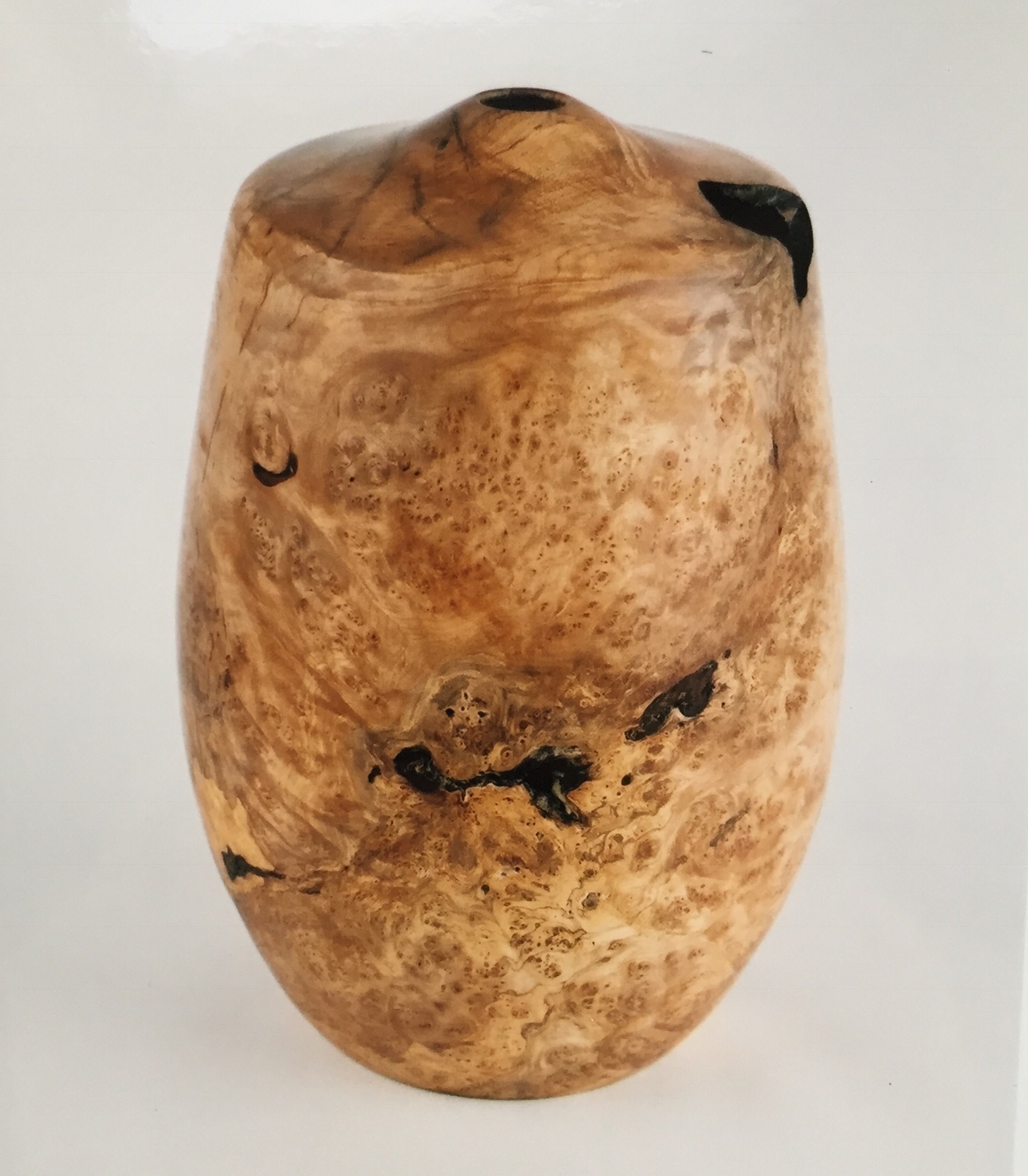 Red maple burl hollow form