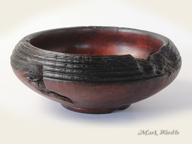 Redgum Bowl - 7" dia - Shellac finish