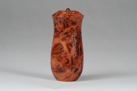 Redwood Burl Box w/ star sapphire