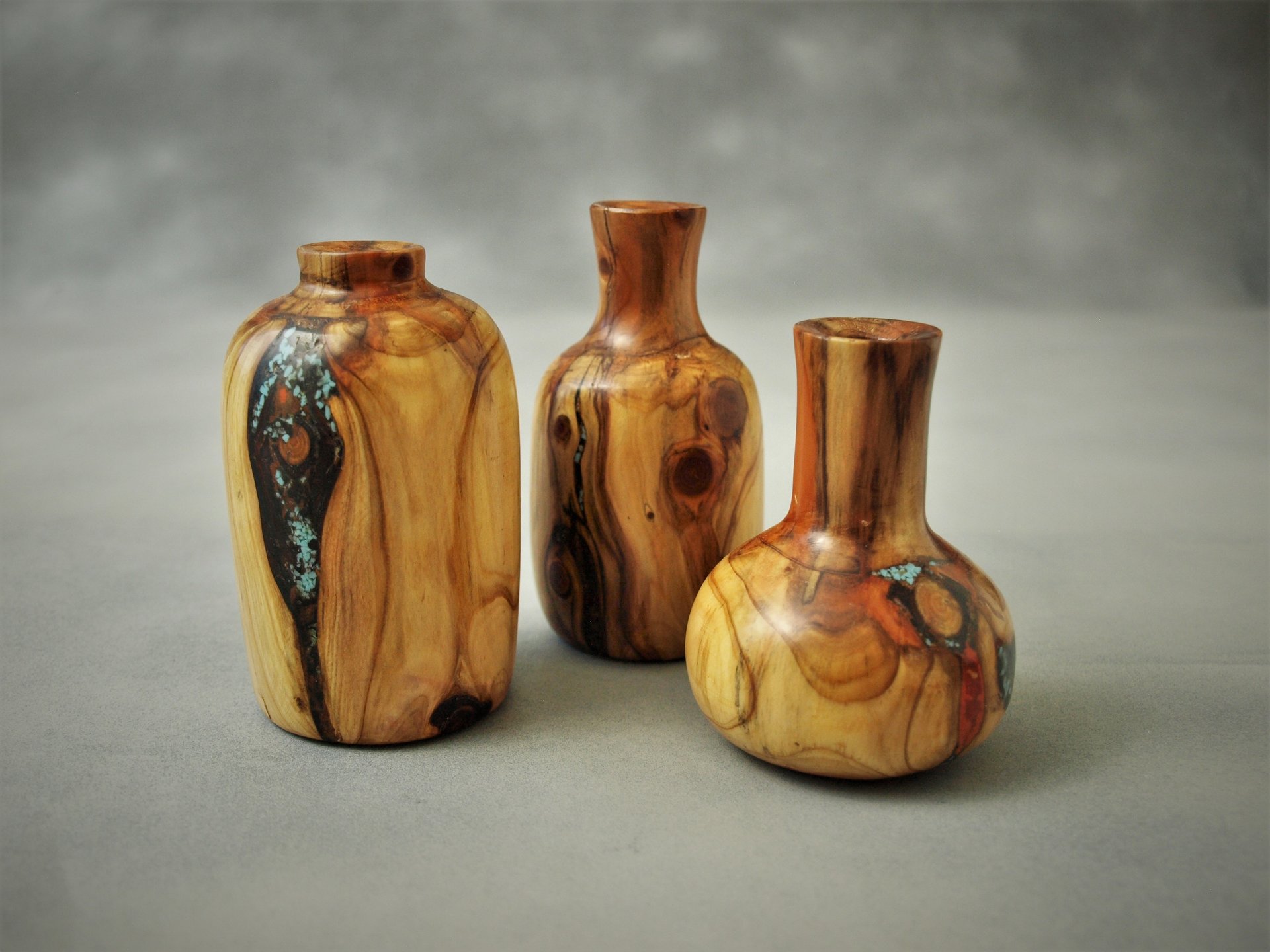 Sequoia bud vase trio