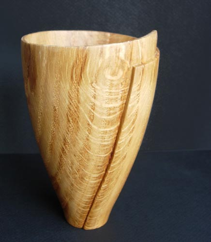 Small oak vase