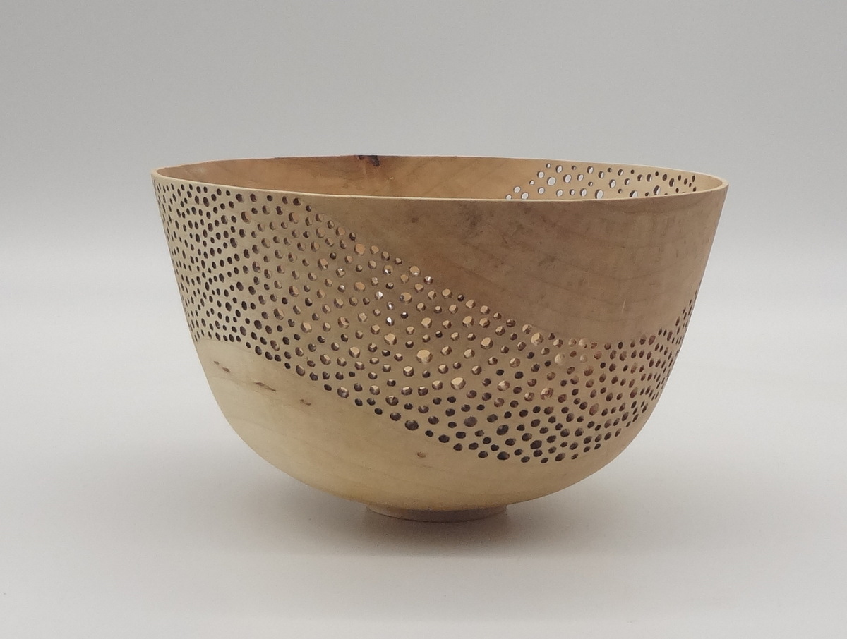 Soft Maple Pierced Bowl