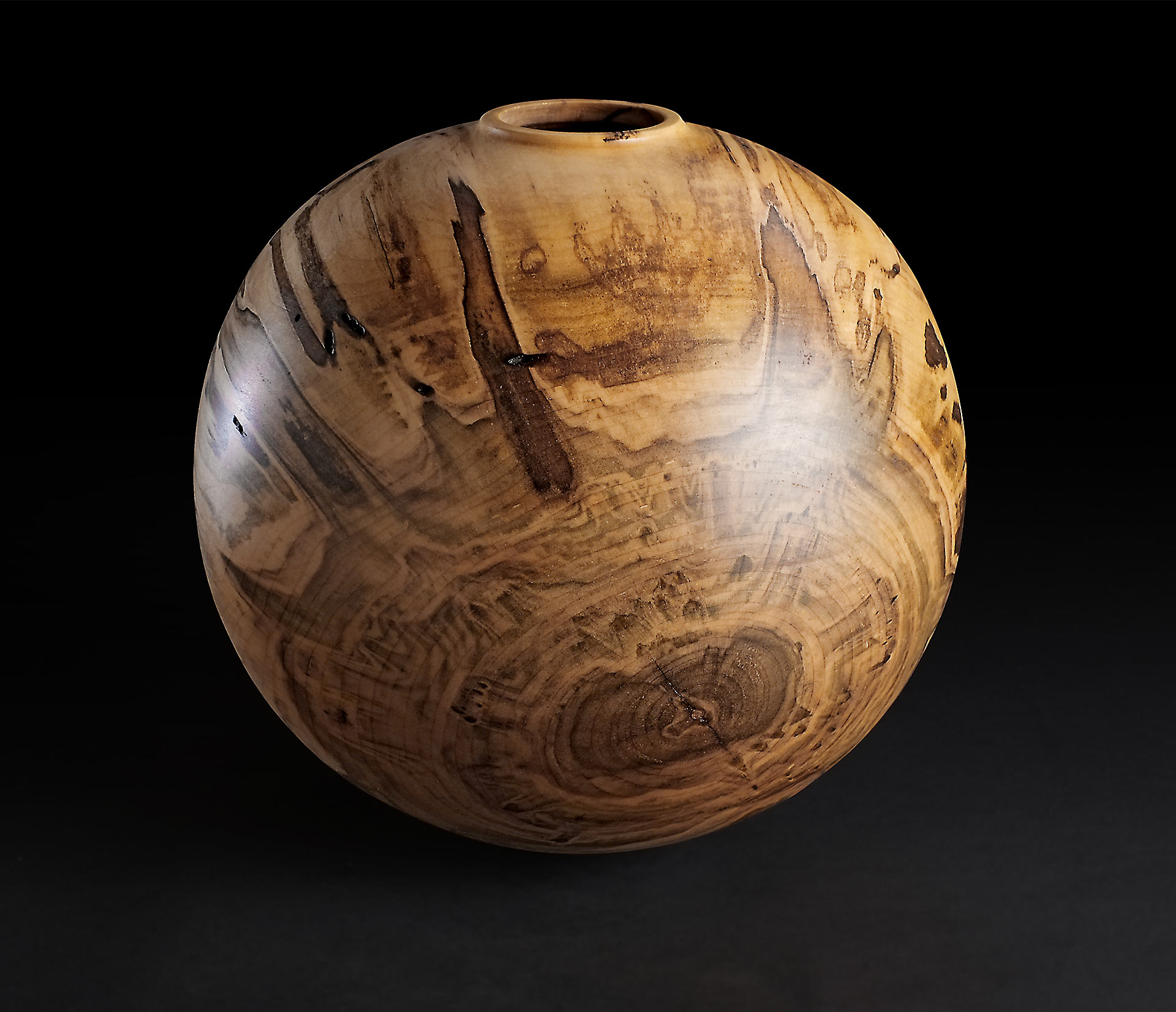 Soft Maple Spherical Hollow Form