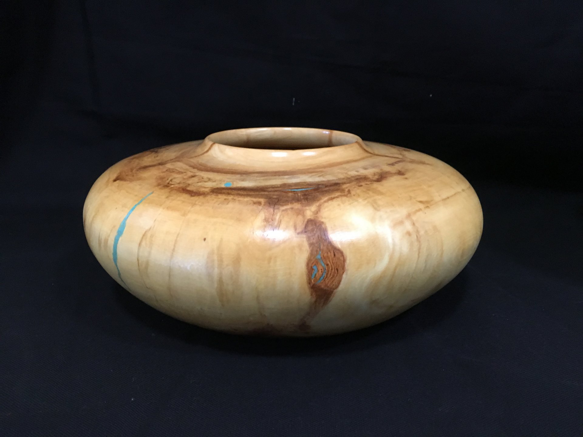 Spalted Aspen pot