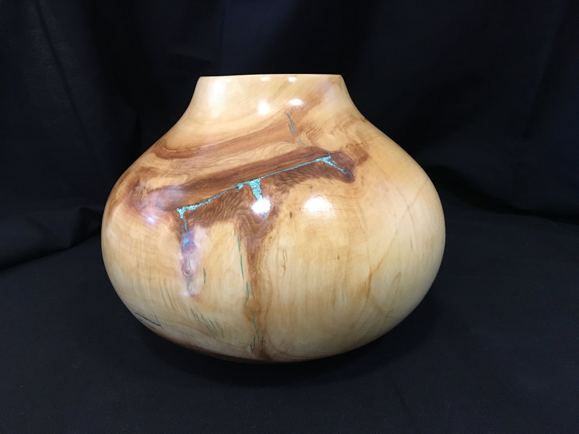 Spalted Aspen pot