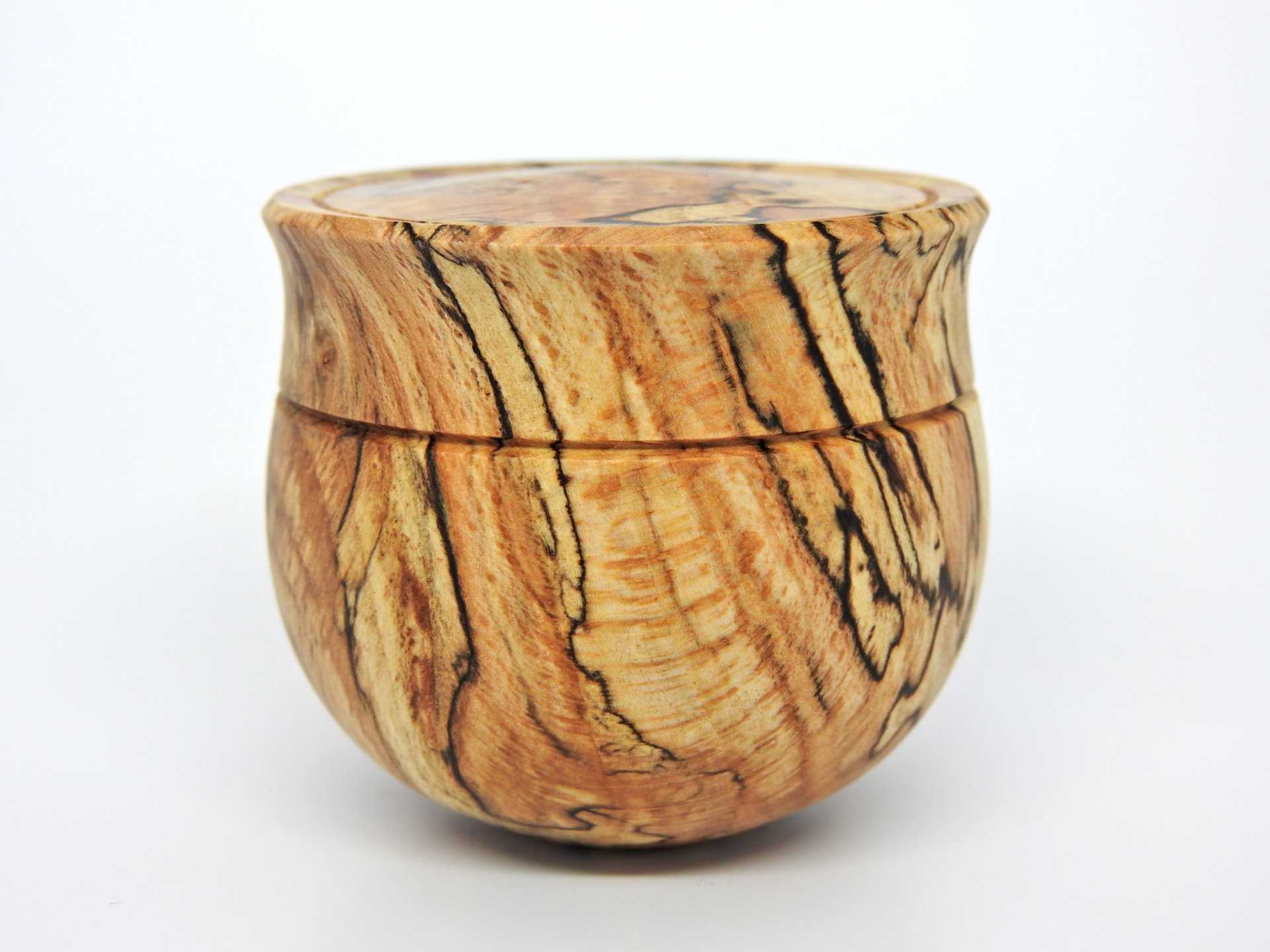 Spalted Beech Round Bottom Box