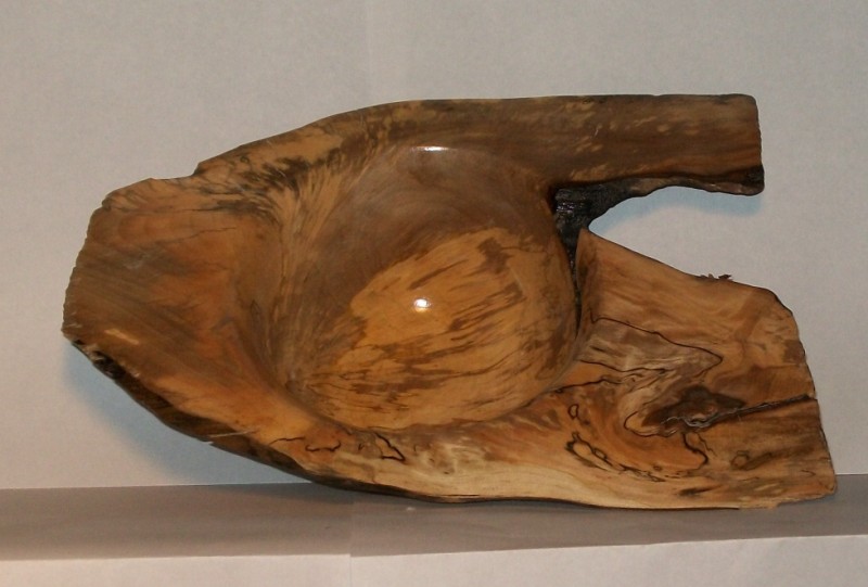 spalted gum winged bowl