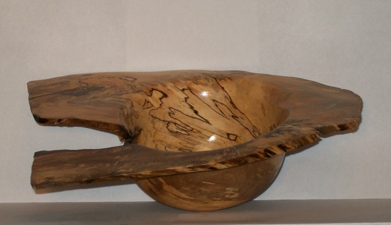 spalted gum winged bowl