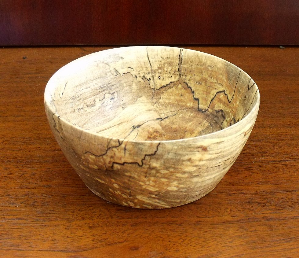 spalted maple bowl