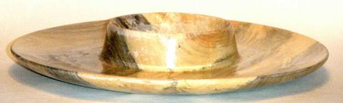 Spalted Maple Chip and Dip Platter