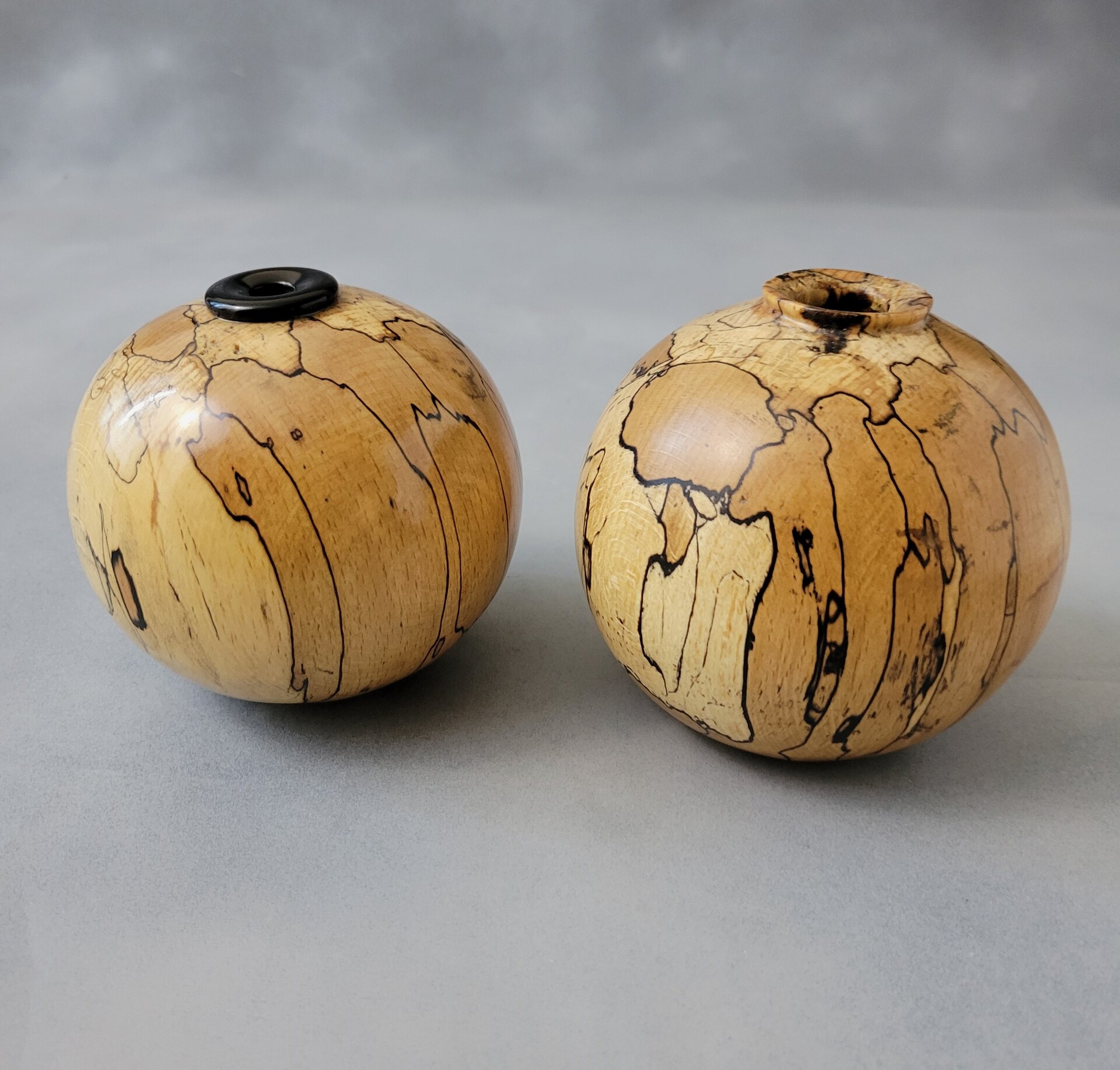 Spalted Maple Globes