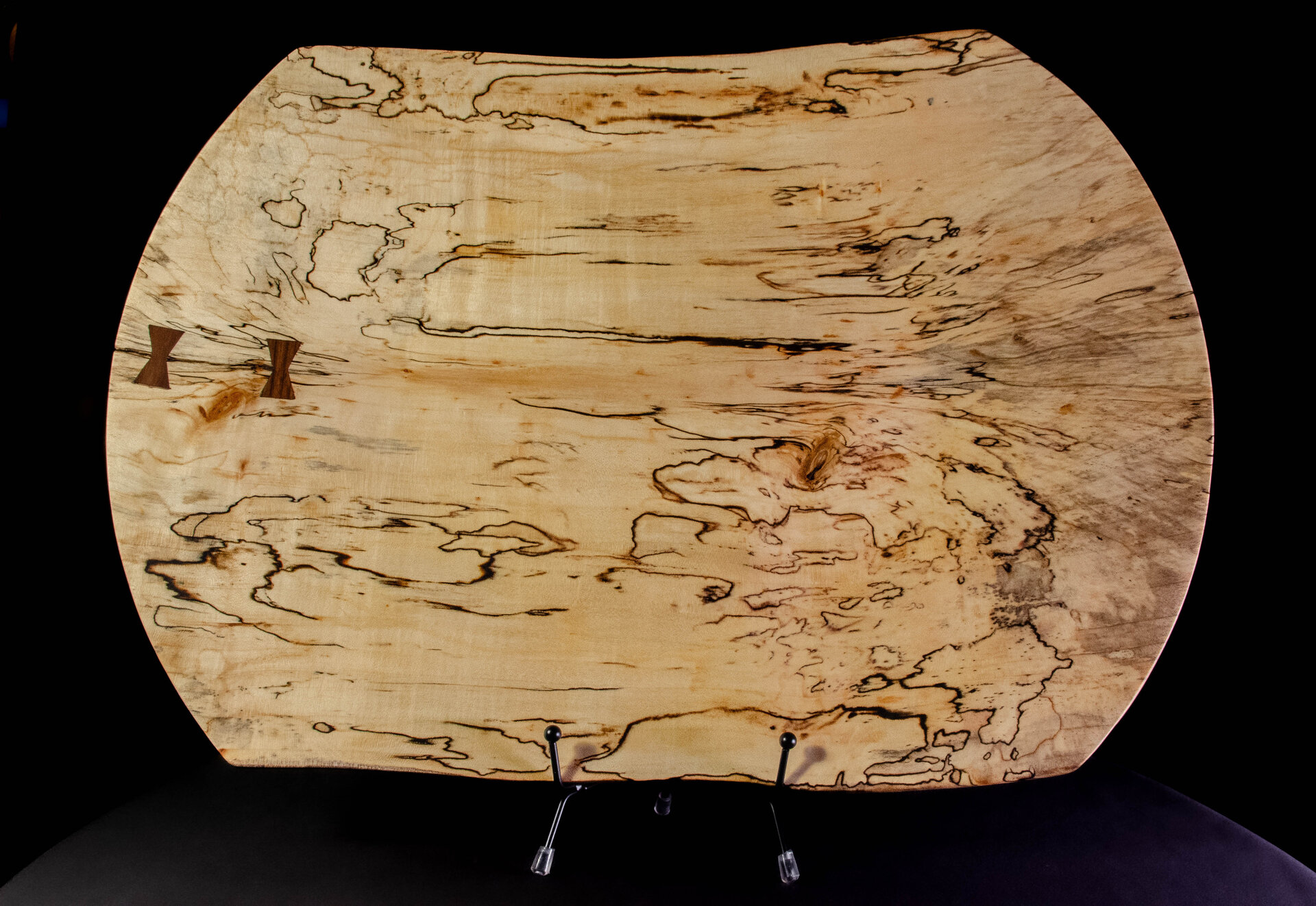 Spalted maple platter