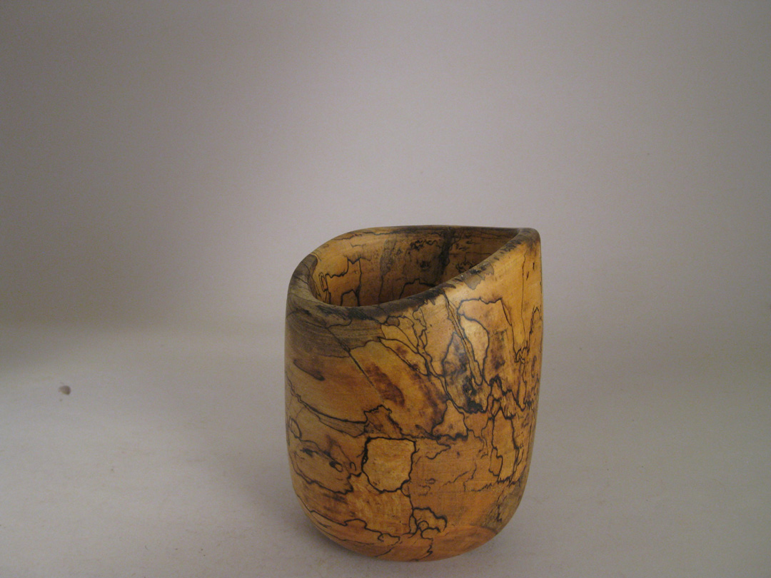 spalted maple vase