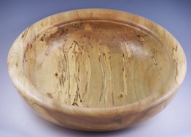 Spalted Maple with beaded rim.