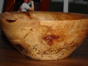 spaulted maple bowl