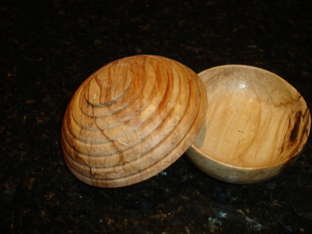 Spaulted maple bowls x 2