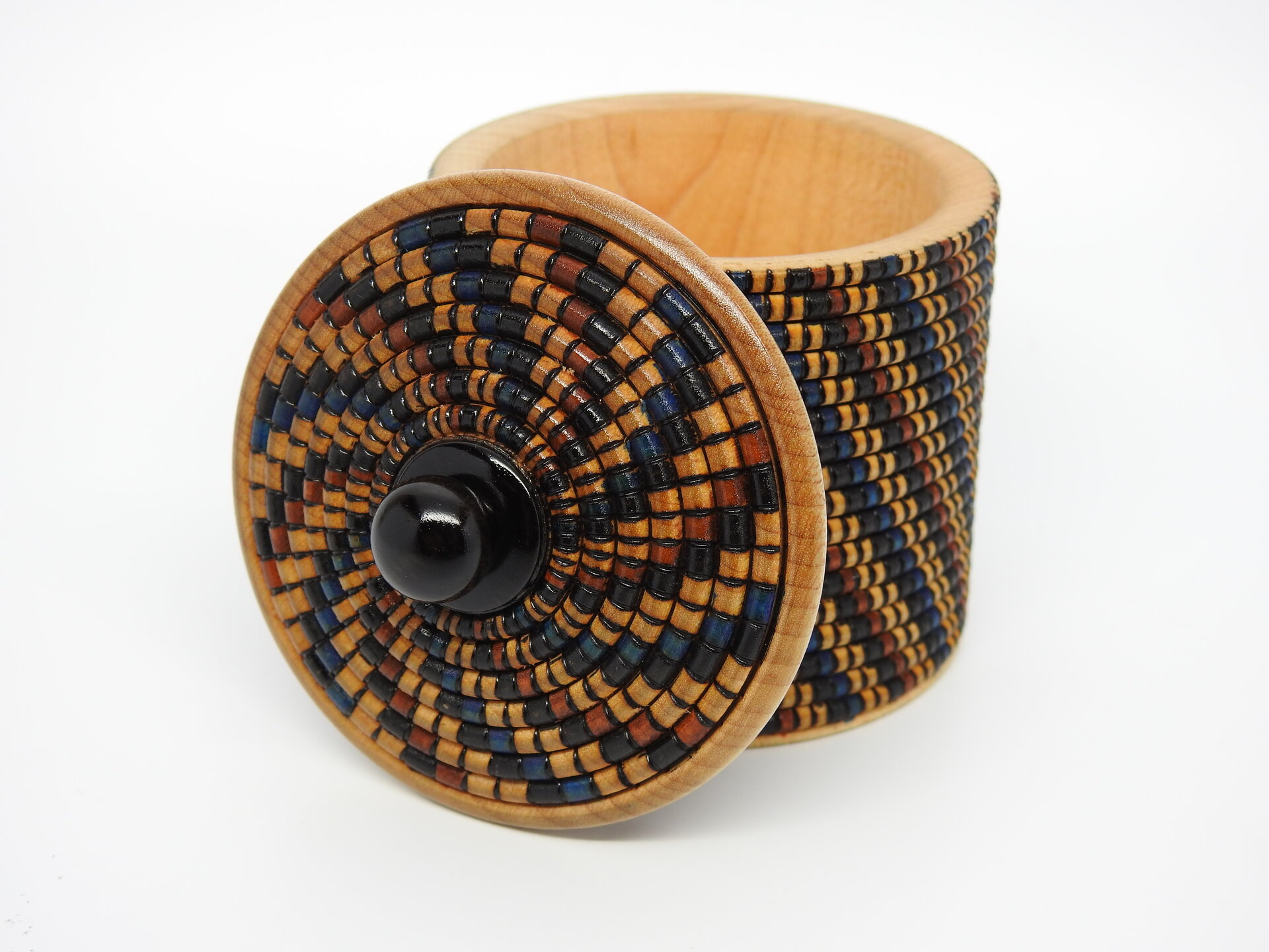 Spiral Basket Illusion Lidded Box