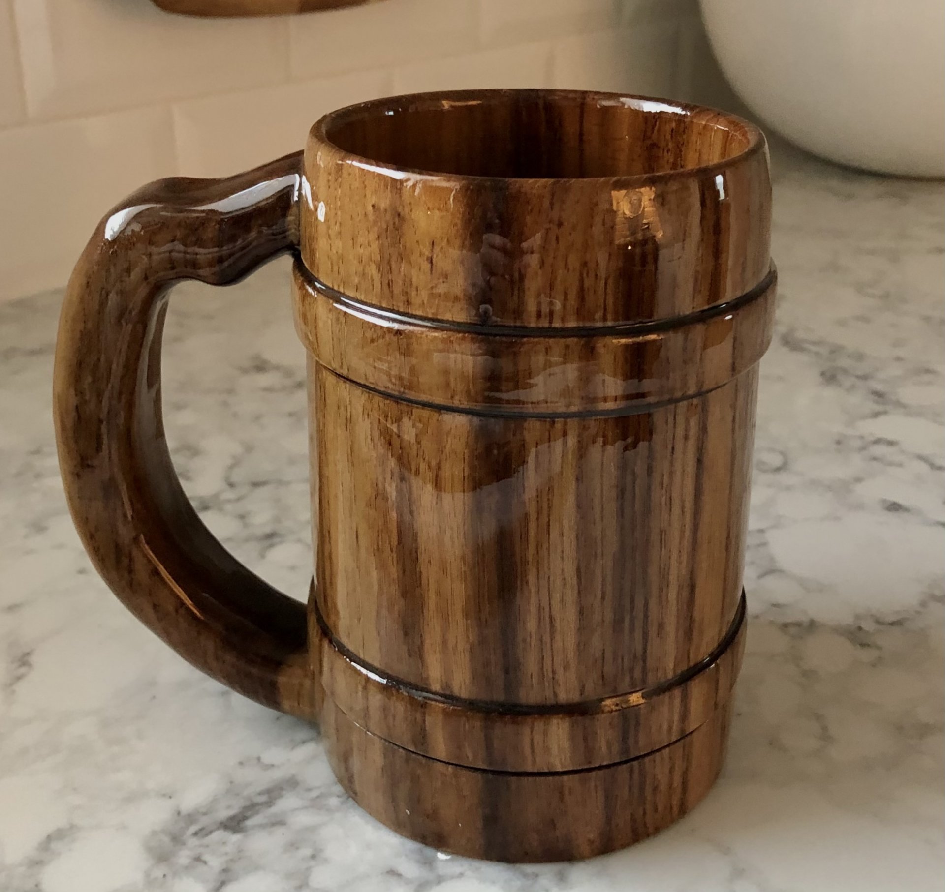 Teak mug