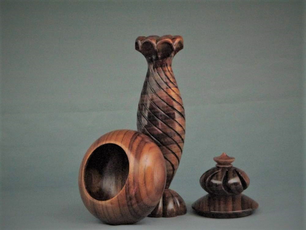 "Teak Trinket Box"