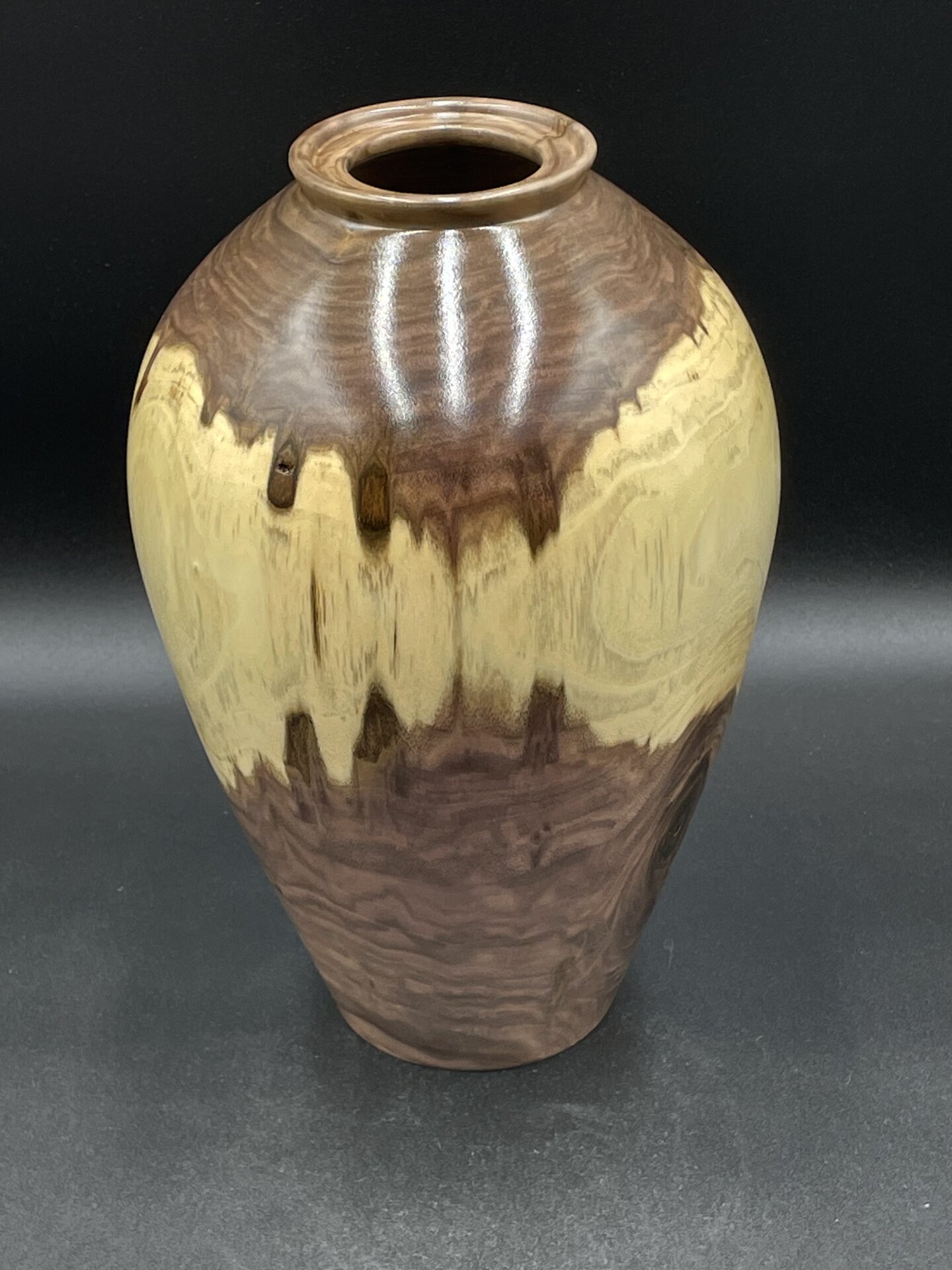 Walnut #476 Hollow Form Vase