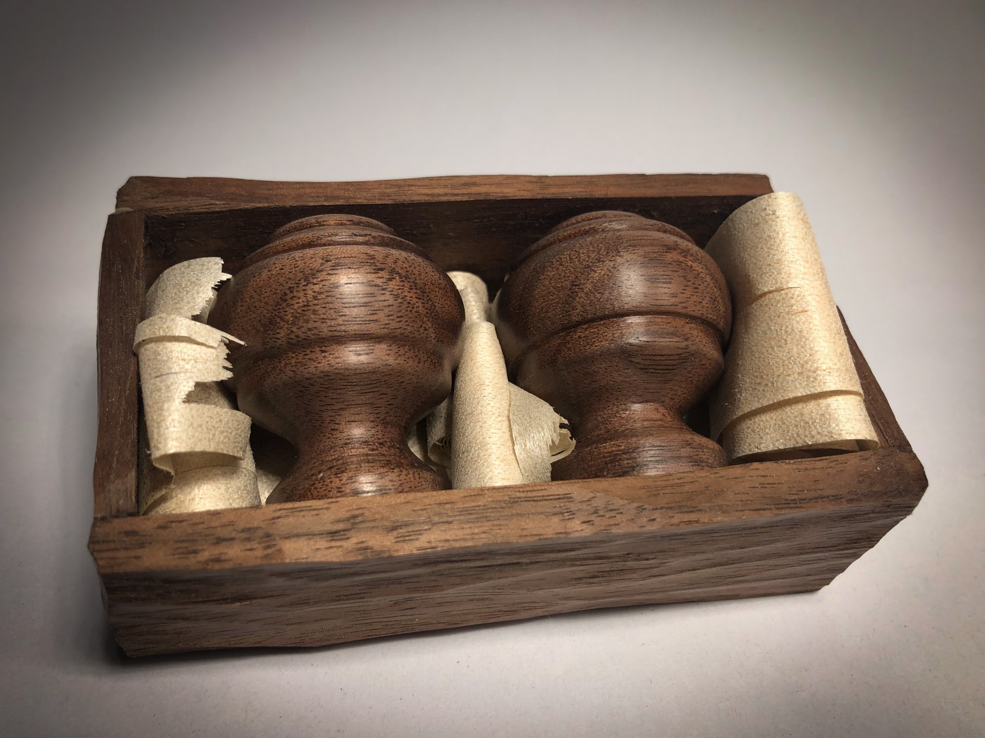 Walnut Face Grain Drawer Pulls | American Association of Woodturners