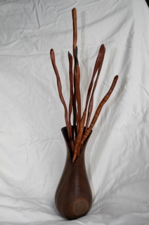 Walnut Vase