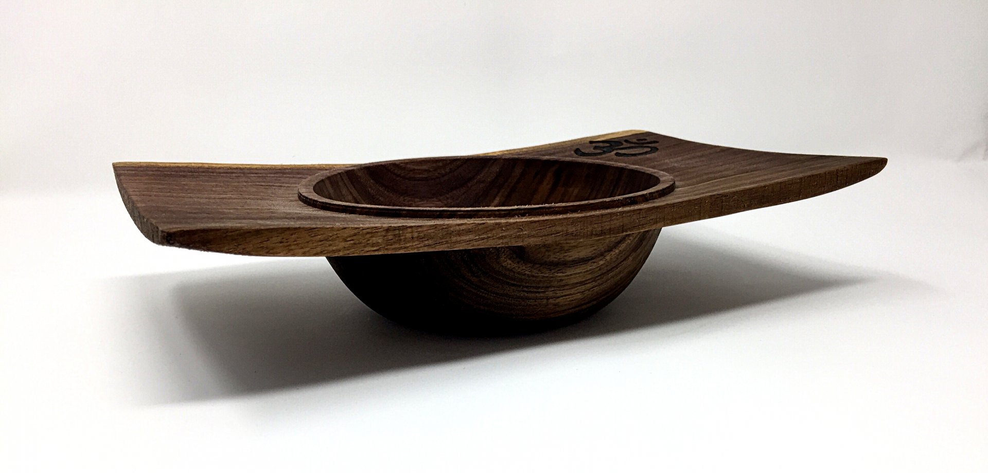 Walnut Winged Bowl 6.75 x 11